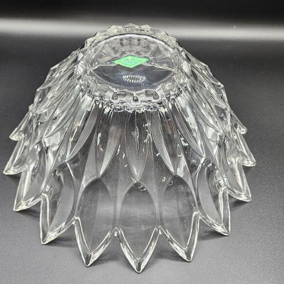 Shannon Lead Crystal Fruit Bowl Hand Crafted Designs Of Ireland 5.5x11.5 inch - Picture 7 of 7
